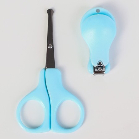 Children's manicure set, 2 items: scissors, tweezers, from 0 months., Mix colors