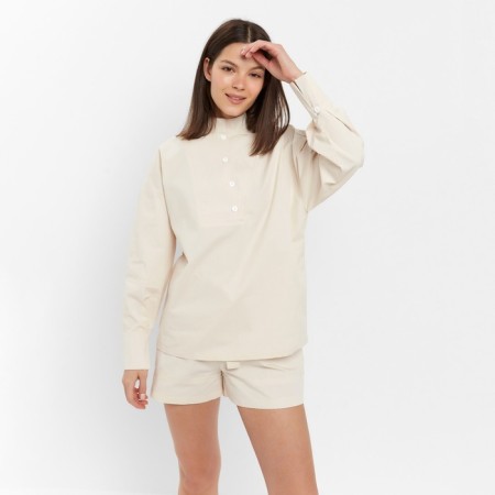 Women's costume (blouse, shorts) minku: enjoy Milk color, size 48-3