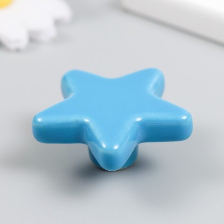 Pen for the casket ceramics, metal "Star" Blue 4.9x4.9x2.2 cm-1
