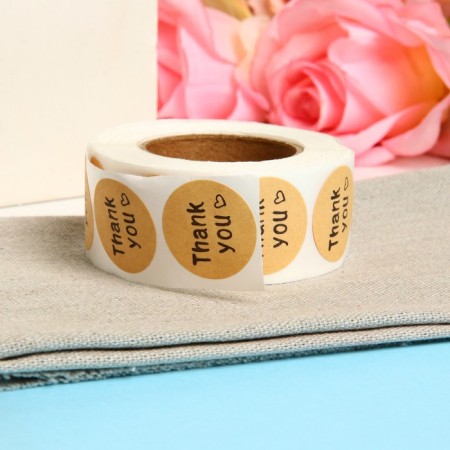 Stickers in the roll "Love", 500 pcs, 2.5 x 2.5 cm-3