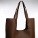 Women's bag-bag on a magnet, cosmetic bag, brown color