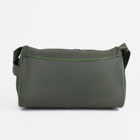 Sports bag on lightning, adjustable belt, khaki color-1