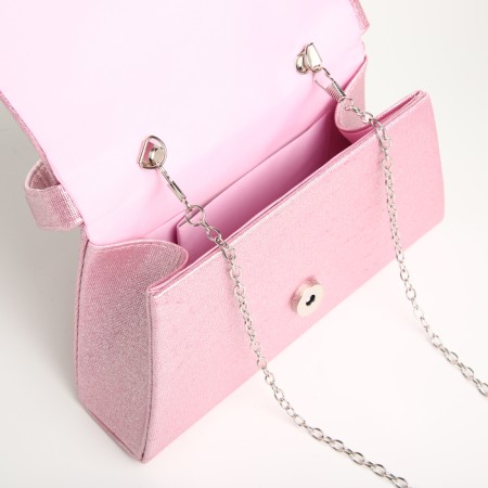 Female bag on a magnet, pink color-4
