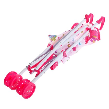 Stroller for dolls, cane, metal frame-4
