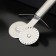 Knife for dough and pizza shade "metallic", 2 blades, 18 cm, silver color