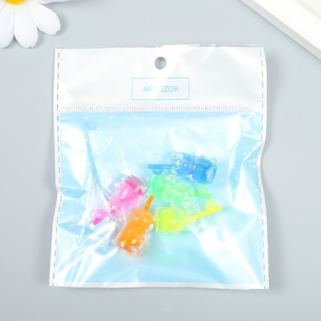 Decor for creativity Plastic "Lemonada - Bear" mix 1.2x1.2x2.7 cm-3