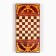 Wooden backgammon with checkers "wolf-21", board game, 40 x 40 cm