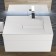 Walked shells Uperwood Lotus 80 cm, rectangular, white matte