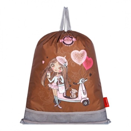 Frame backpack 35 x 28 x 13 cm, Across 193, filling: bag, brown ACR22-193-6-7