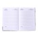 The diary is inherent in the stitch, A5, 80 sheets, cardboard 7BC, glossy lamination "marble", white