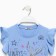 Kit for girls (T -shirt/skirt), blue/blue color, height 122 cm