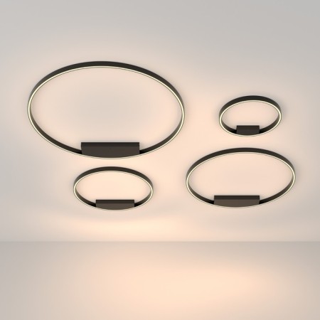 Ceiling Lamp Maytoni Mod058CL-L65B3K, 1XLED, 61W, 100x100x3.5 cm, 3000lm, black color black-3