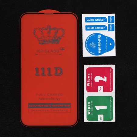 Protective glass 2.5D TFN for iPhone 13 Pro Max, full glue, black-1