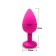 Anal traffic jams, soft silicone, pink crystal, d = 28 mm, pink