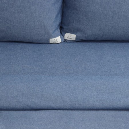 Denim 1.5 SP, 155x210cm bedding, 160x240cm, 50x70-2pcs, blue color, greedy cotton, 140 g/m2-2