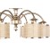 Ceiling lamp 40W, 6HE14, 30.9x73 cm, matte gold
