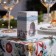 LED figure "White Lantern with Bullfinaries" 6.3 × 12 × 6.3 cm, plastic, batteries AG13x3, glow warm white