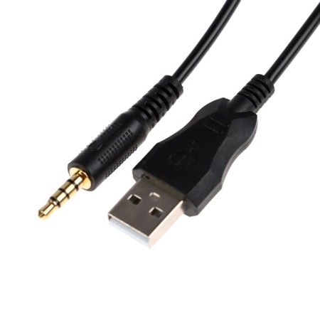 The headphones of Qumo Odin, game, microphone, 3.5+usb, 2.2m, backlight, black-6