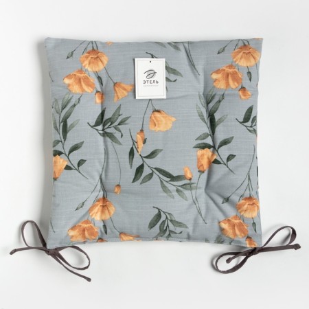 Siddle on the chair Ethelw Poppies 42x42 cm, 100% cotton, reps 210 g/m2-6