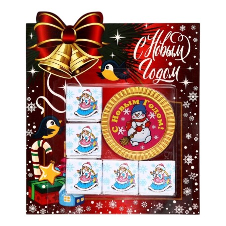 New Year's set of figure chocolate, 55g-4