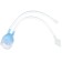 Child care set, 3 subjects: aspirator, ruff, tweezers, blue color