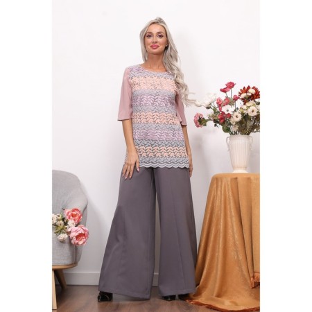 Female blouse, size 42, pink color-8