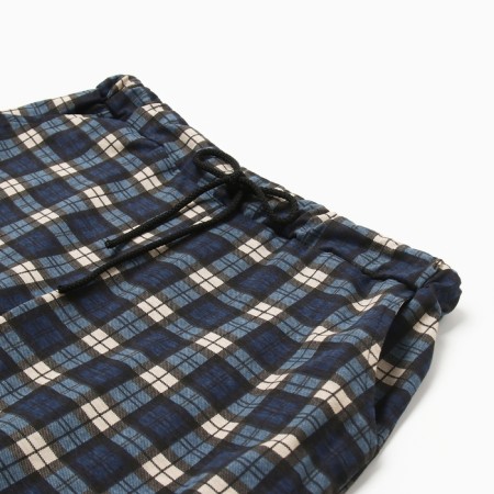 Pajamas male shorts, blue color/cage, size 54-1