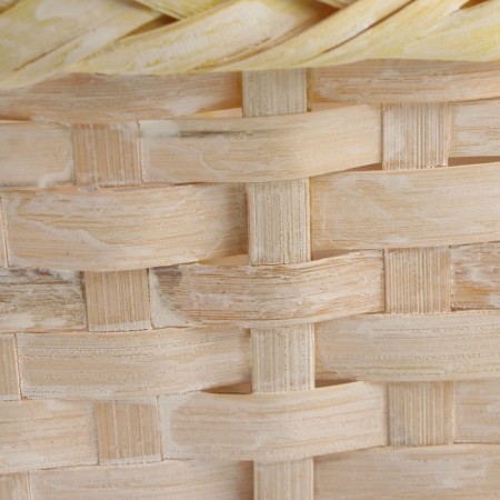 A set of wicker baskets, D16x10/31 cm, D19x10/32 cm, d21x11/36 cm, 3 pcs, yellow, bamboo-6