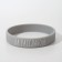 Silicone bracelet "on a relaxation" standard, gray color, 20 cm