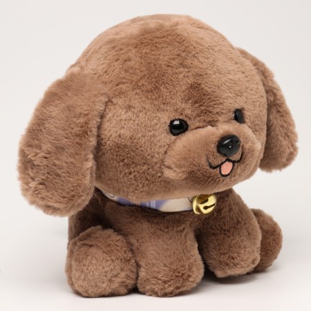 Soft toy "puppy", 21 cm, brown color-1