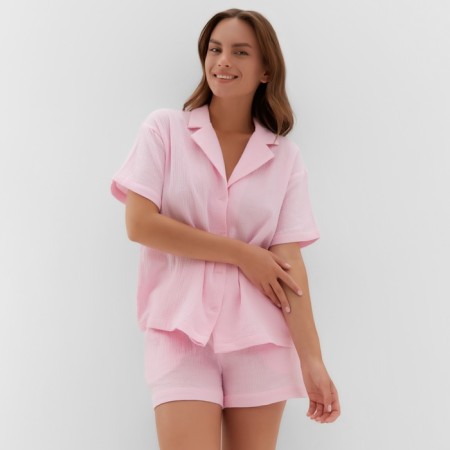 Female pajamas (shirt, shorts) KAFTAN "BASIC" p. 48-50, pink-1