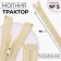 Lightning "Tractor", No. 5, detachable, castle machine, 80 cm, beige color