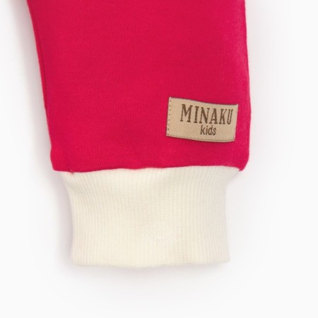 CEOPLE COST (sweatshirt, trousers) minku, ecruil color/fuchsia, height 80-86 cm-8