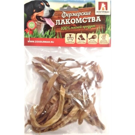 Farmers "zooogurman" pork ears, cutting, 50 g
