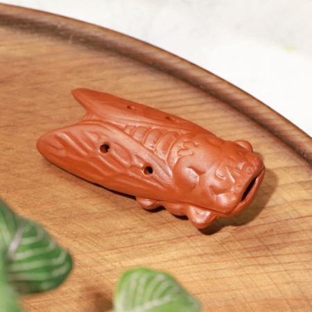 The figure for the tea ceremony - the whistle "Singing Cicata" 7.5x2.5x3.5cm-1