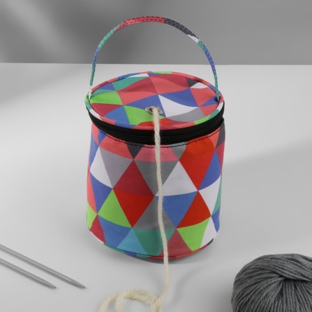 The triangory-triangle bag, 1 eyelet, d = 14 × 14.5 cm, color colorful color-2