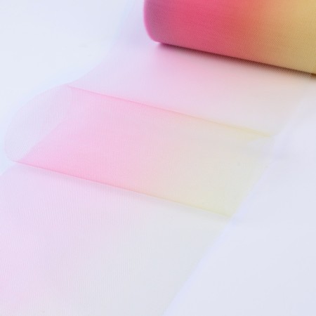 Fatin, 15 cm, 11 ± 1 g/sq.m, 23 ± 1 m, color pink-yellow gradient No. 1-1
