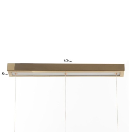 Lamp Bayerlux "Aina" 36W LED gold 70x13.5x19cm-4
