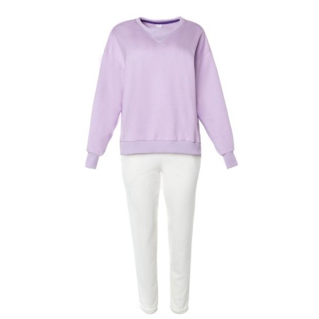 Costume (sweatshirt, trousers) minku: casual collection color lilac, size 52-7