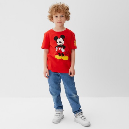 T-shirt Children's Mickey Mickey Mouse, height 86-92, red-1