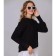Women's sweater, black color, size 44-48 (One size)
