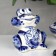 Souvenir "Frog", large, 9 cm, gzhel
