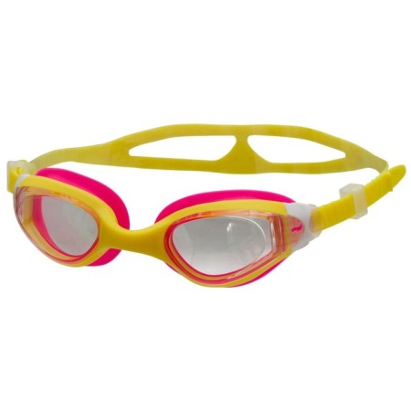 ATEMI B603 swimming glasses, children's, silicone, yellow/pink color