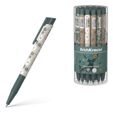 Ballic pen Autom. Erichkrause Natural Life Matic & Grip, node 0.7 mm, flu, black. Blue