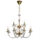 Crystal Crystal Chandelier Glass 12XE14 40W, size 75x75x79-115 cm, bronze color