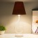 Lamp table bourgeois 1x15W E14 16x16x40cm white/chocolate