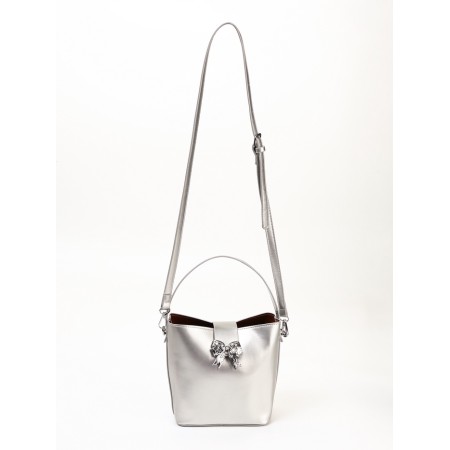 Women's bag, 27*7*12, lightning departure, belt lengths, silver-1