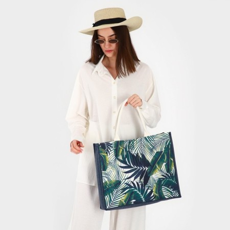 Bag Women's Beach Tropics, 41.5x34x12 cm, Green-7