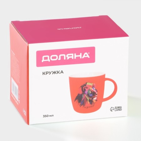 Porcelain mug "Leo", 350 ml-5