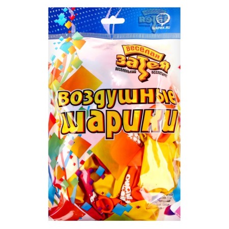 Shar Latex 10 "Congratulations" on flowers, set of 50 pcs.-2